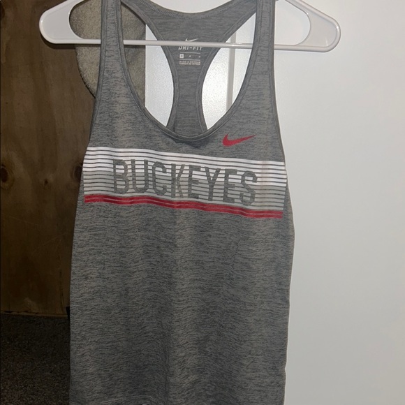 Nike Buckeyes Tank Top Gray- Medium - Picture 1 of 5